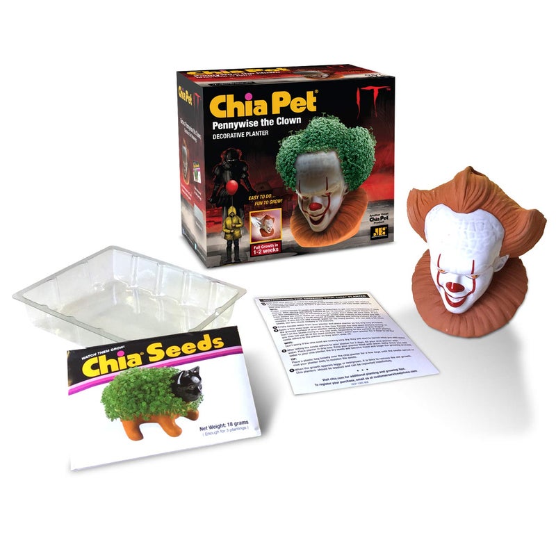Chia Pet IT Pennywise with Seed Pack, Decorative Pottery Planter, Easy to Do and Fun to Grow, Novelty Gift, Perfect for Any Occasion - Image 4